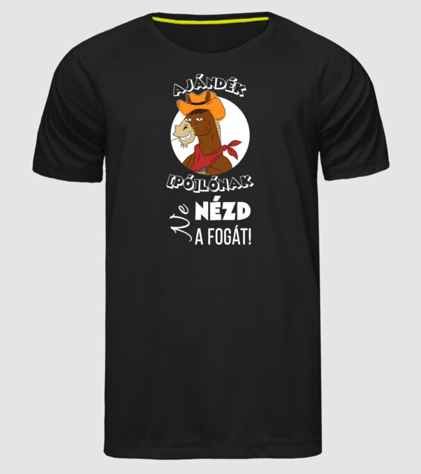  minta fekete pólón