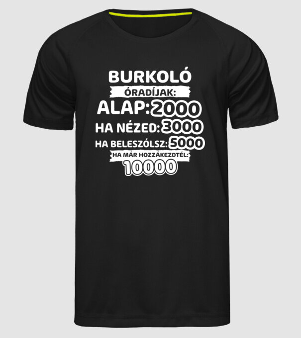  minta fekete pólón