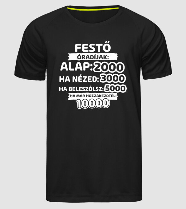  minta fekete pólón