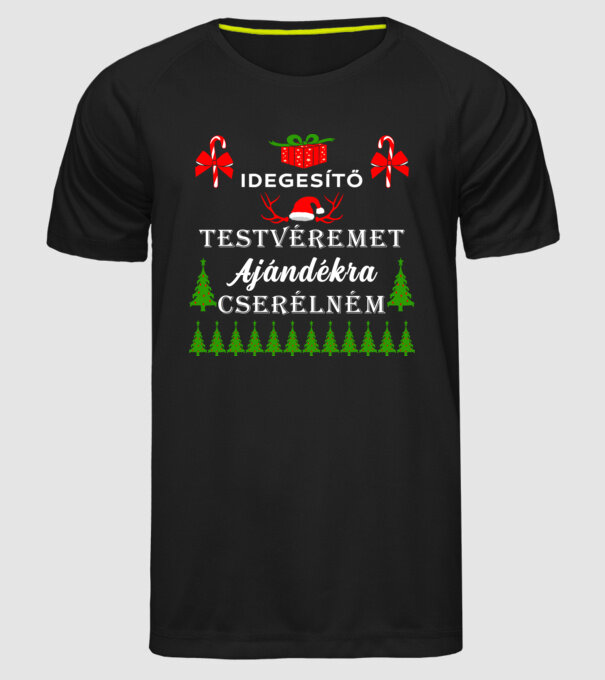  minta fekete pólón