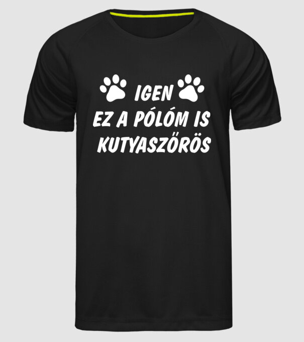  minta fekete pólón
