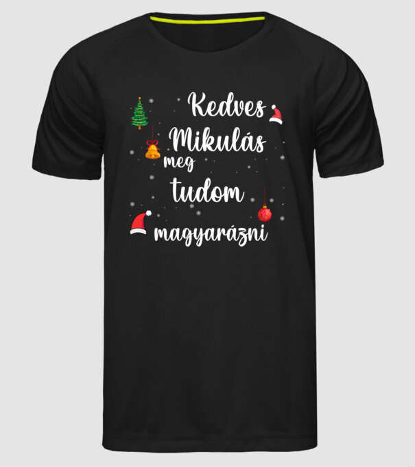  minta fekete pólón