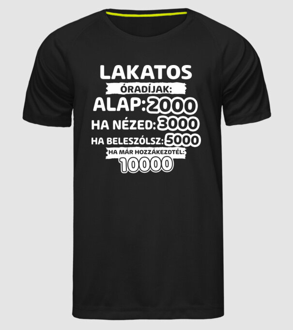  minta fekete pólón