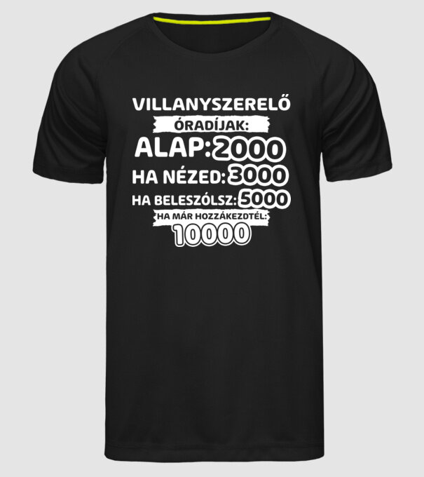  minta fekete pólón