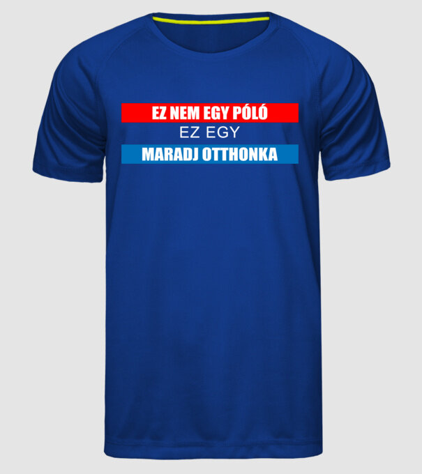  minta királykék pólón