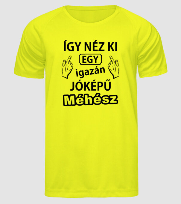  minta neonsárga pólón