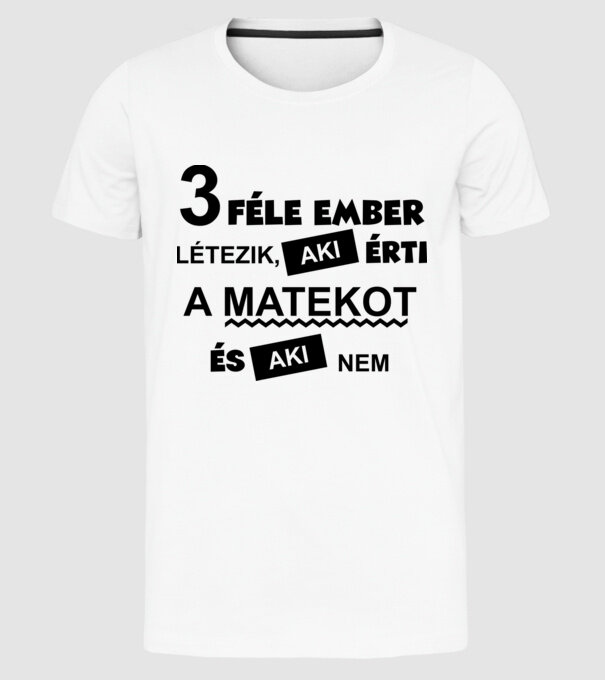  minta fehér pólón