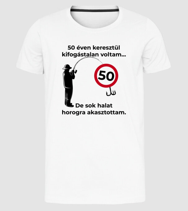  minta fehér pólón
