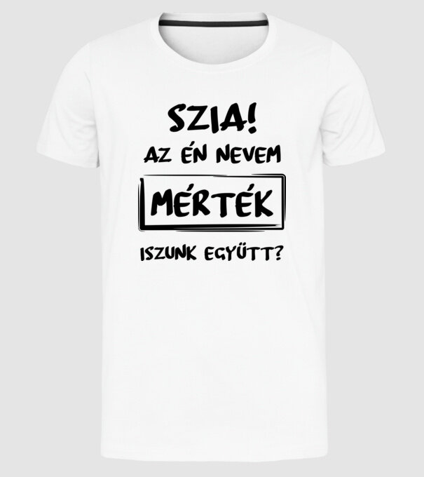  minta fehér pólón