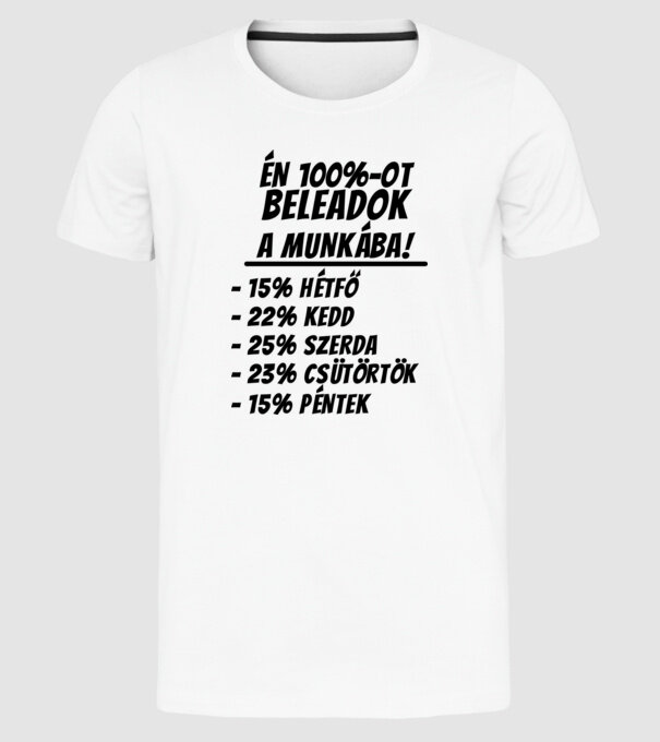  minta fehér pólón
