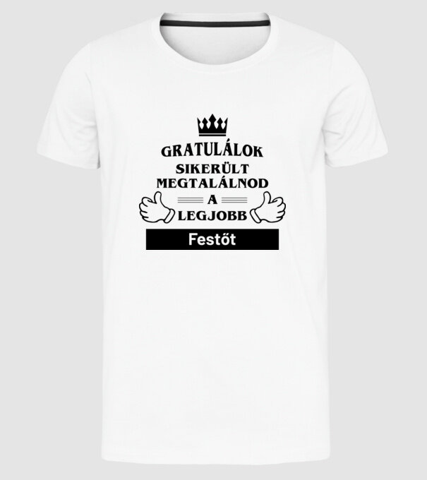  minta fehér pólón