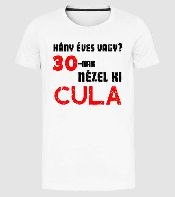  minta fehér pólón