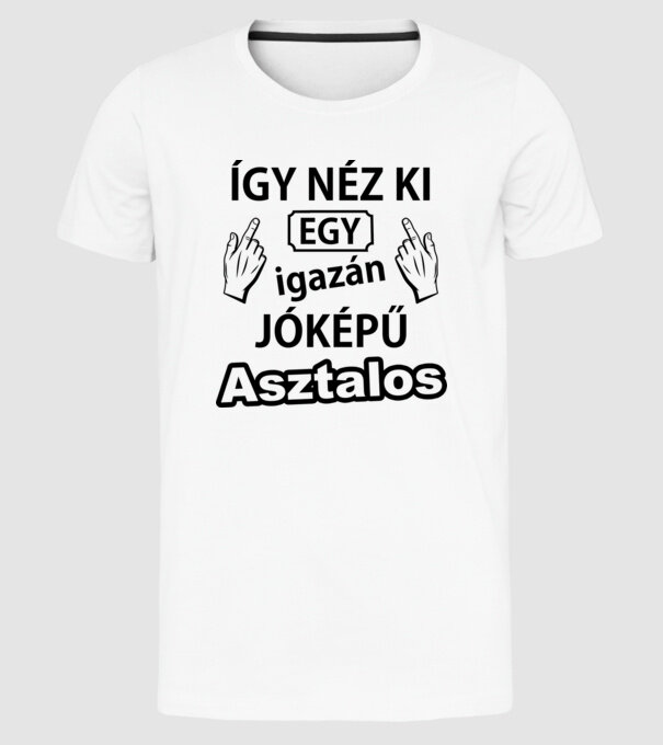  minta fehér pólón
