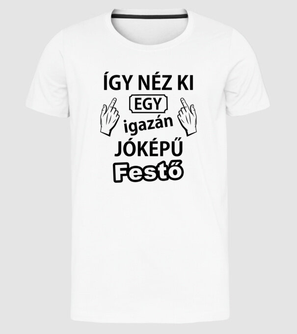  minta fehér pólón