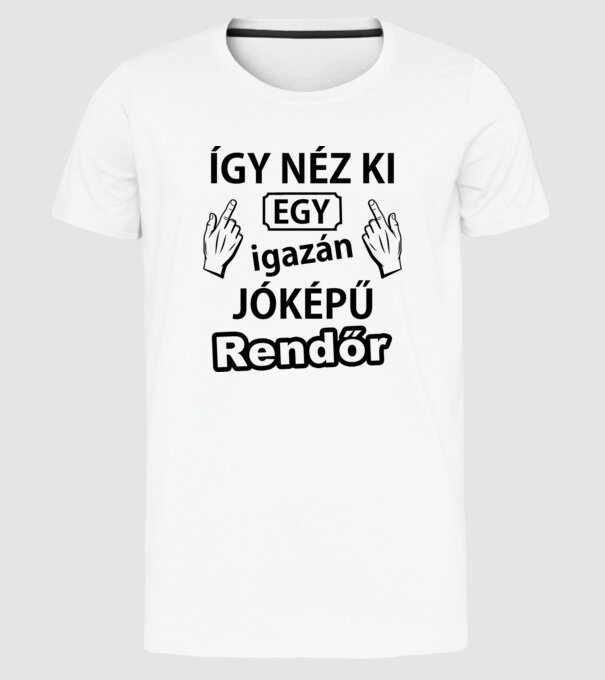  minta fehér pólón