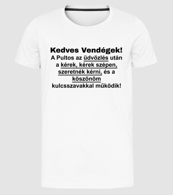  minta fehér pólón
