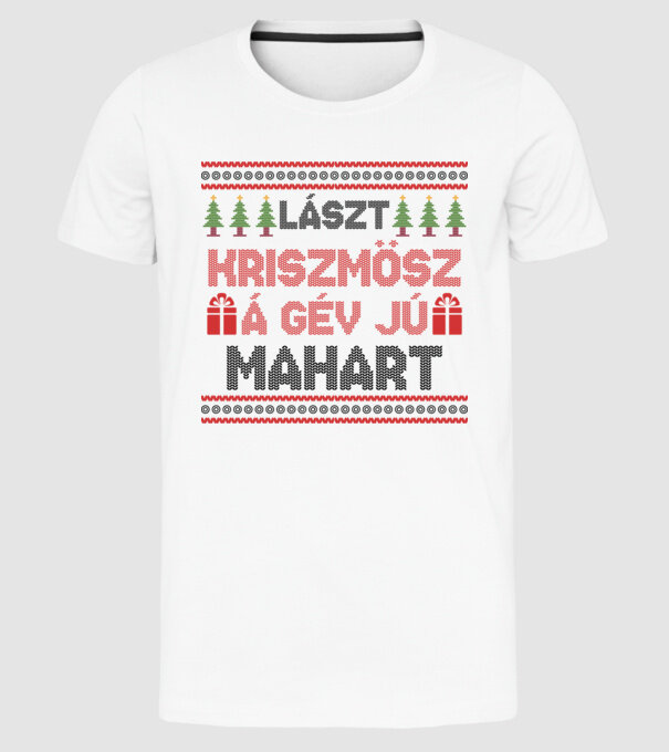  minta fehér pólón