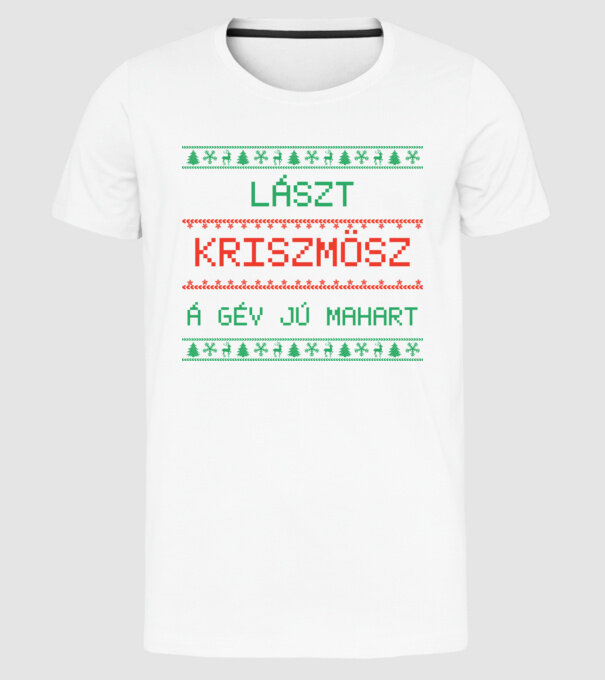  minta fehér pólón