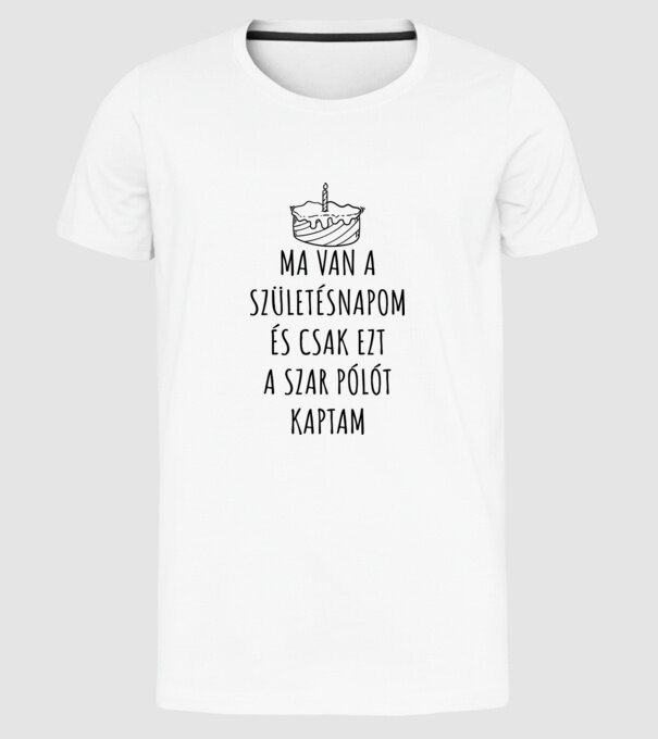  minta fehér pólón