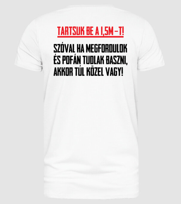  minta fehér pólón