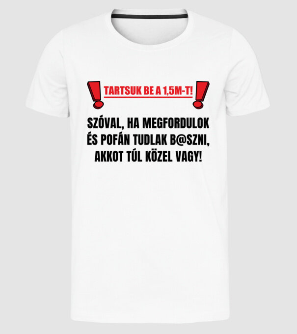  minta fehér pólón