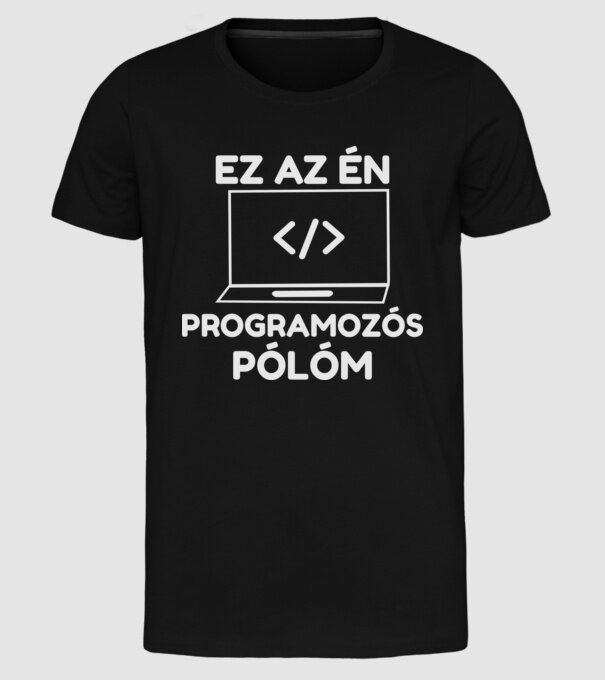  minta fekete pólón