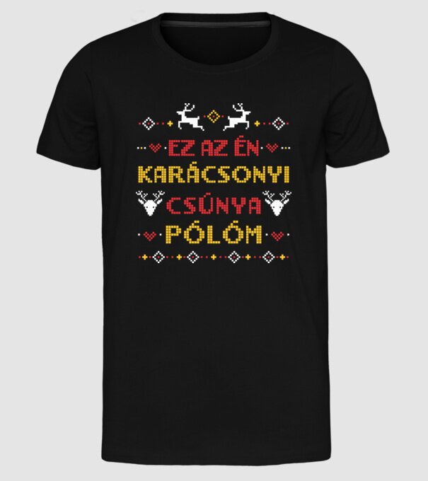  minta fekete pólón