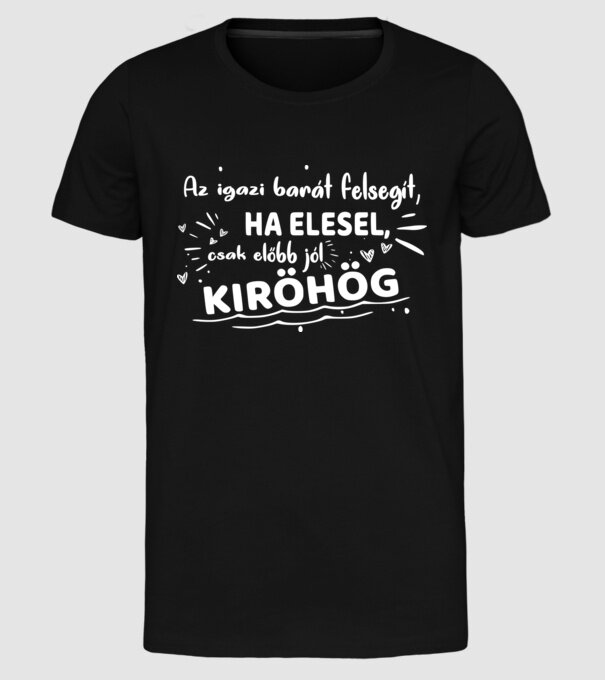  minta fekete pólón