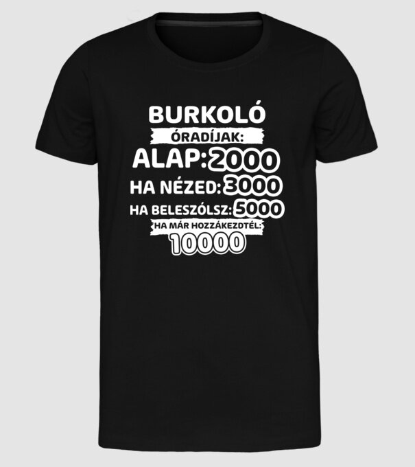  minta fekete pólón