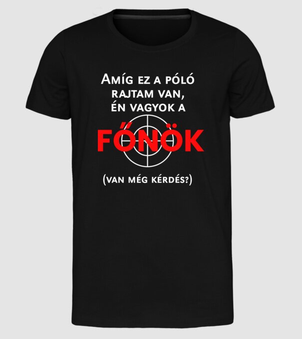  minta fekete pólón