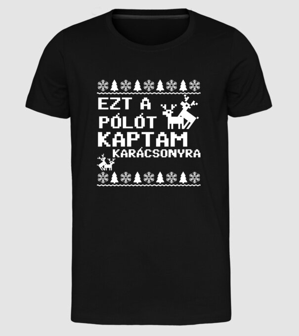  minta fekete pólón