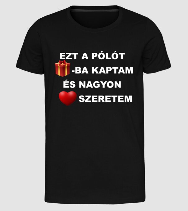  minta fekete pólón