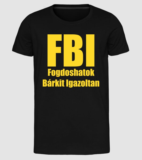 minta fekete pólón