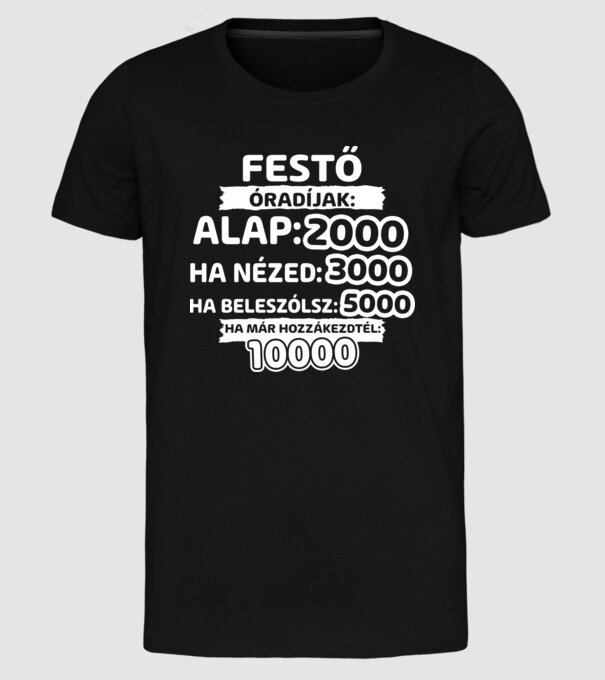  minta fekete pólón