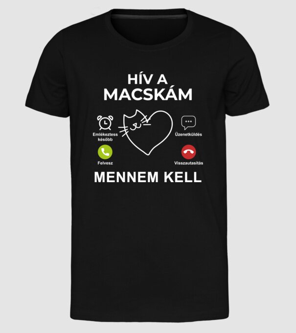  minta fekete pólón