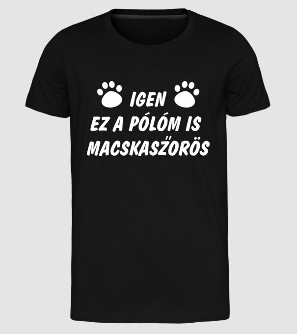  minta fekete pólón
