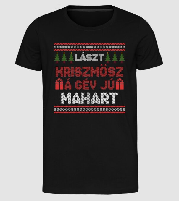  minta fekete pólón