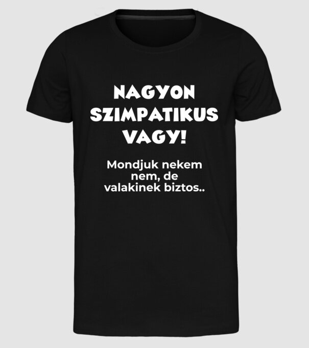  minta fekete pólón