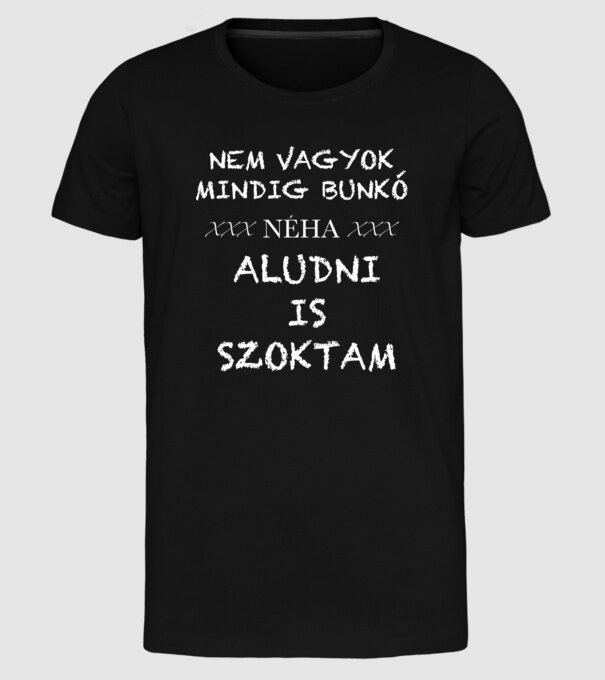  minta fekete pólón