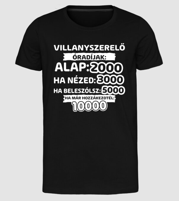  minta fekete pólón