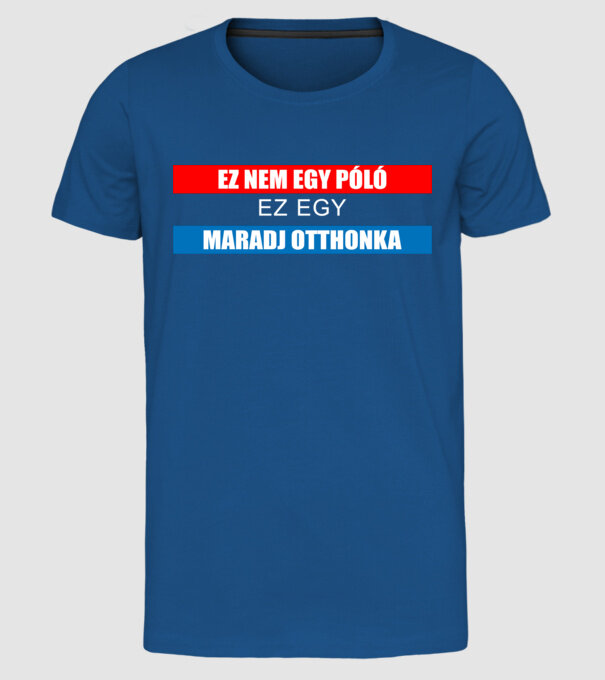  minta királykék pólón