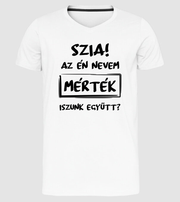  minta fehér pólón