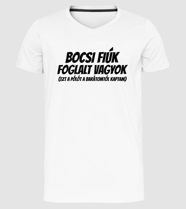  minta fehér pólón