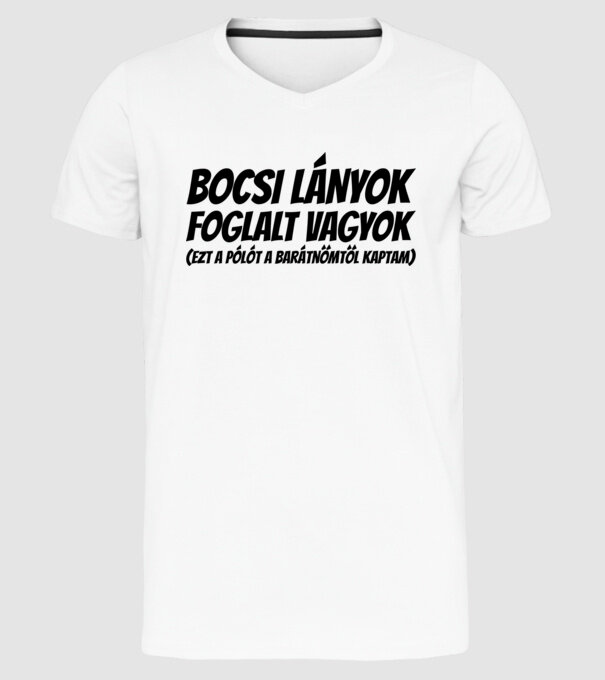  minta fehér pólón