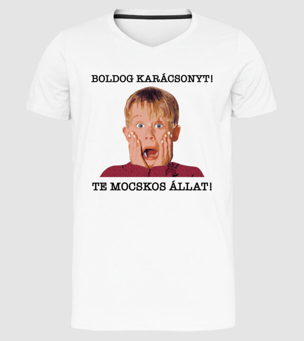  minta fehér pólón