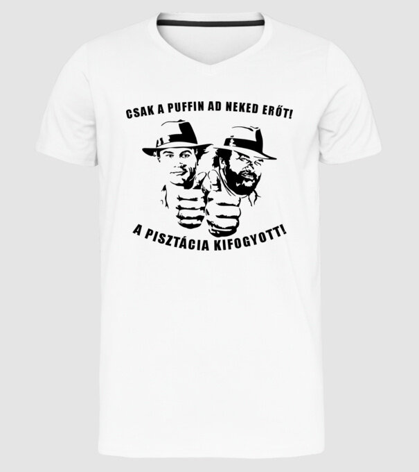  minta fehér pólón