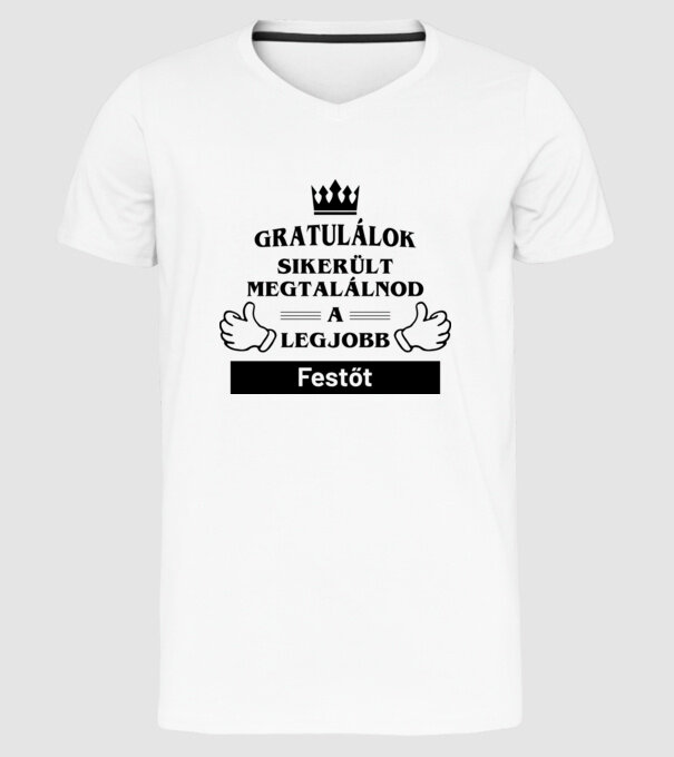  minta fehér pólón