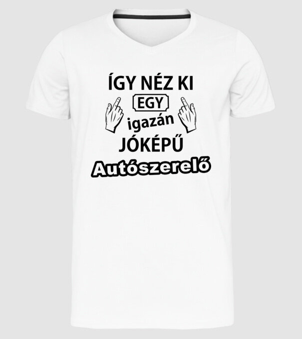  minta fehér pólón