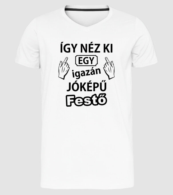  minta fehér pólón