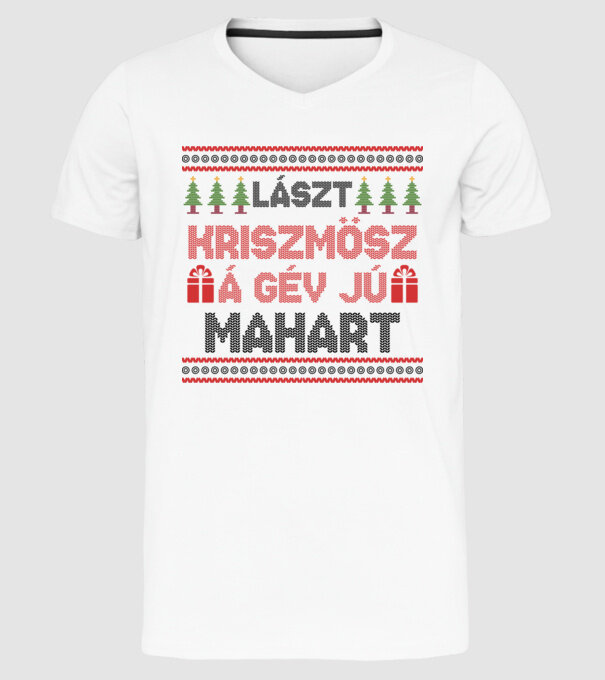  minta fehér pólón